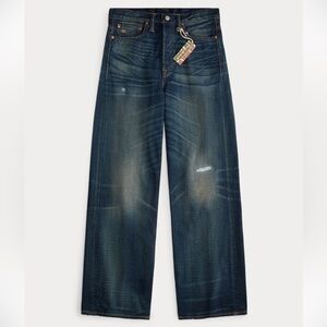 RRL | Vintage Wide Fit Distressed Kenley Jean